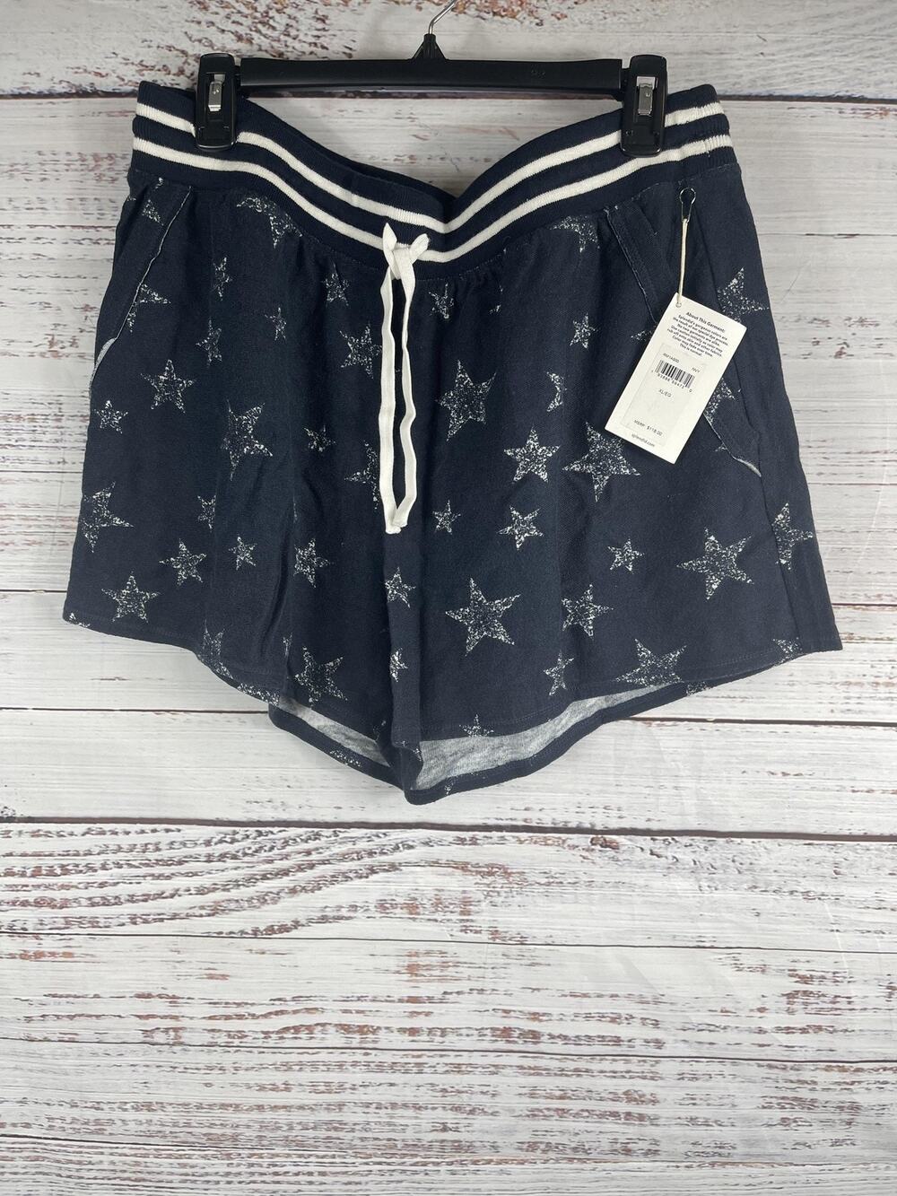Splendid Shorts Women's XL Star Print Drawstring Lounge Casual Comfort Relaxed
